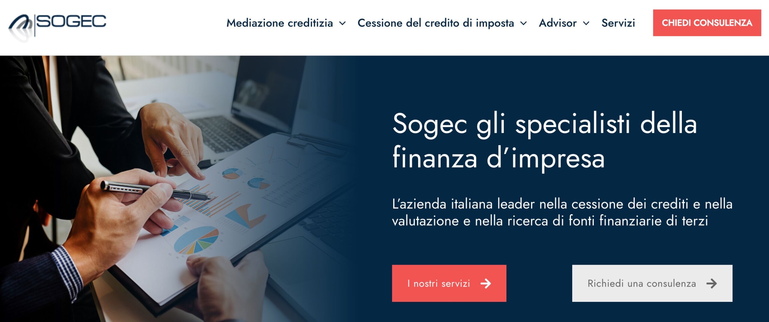 Comunicato Lenus Media - Nuovo portale web Sogec