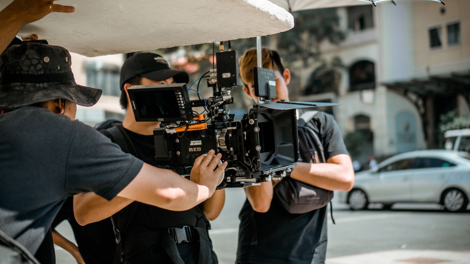 Troupe durante una produzione video